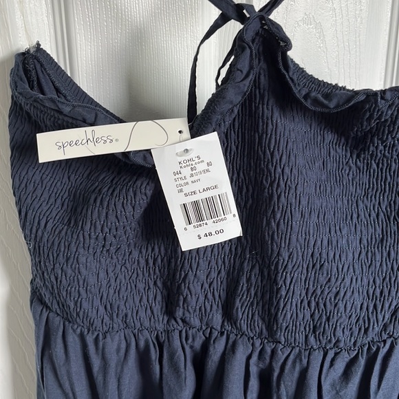 Strapless Navy Summer dress - Picture 3 of 3